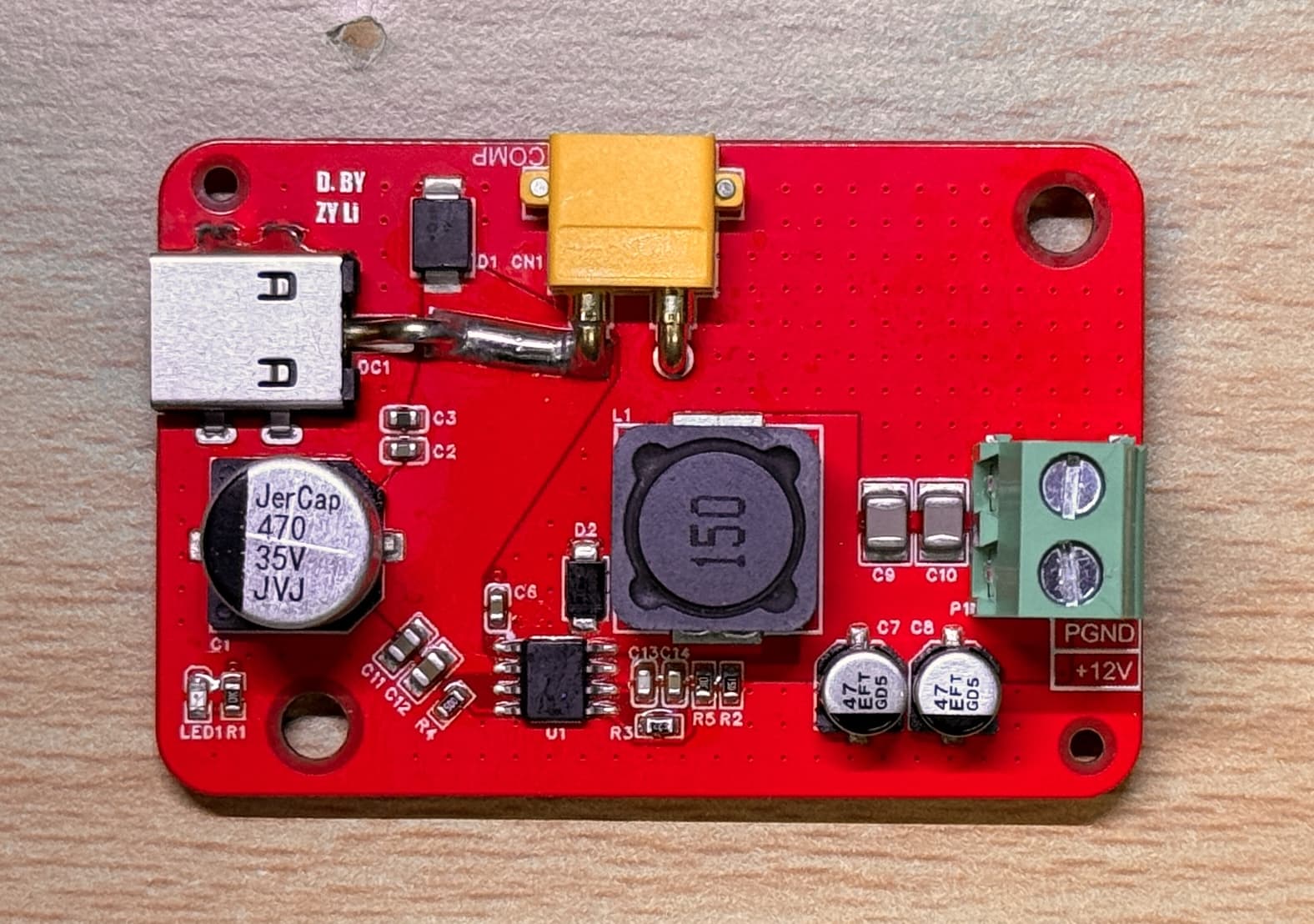Populated V2.1 ACUnit power board