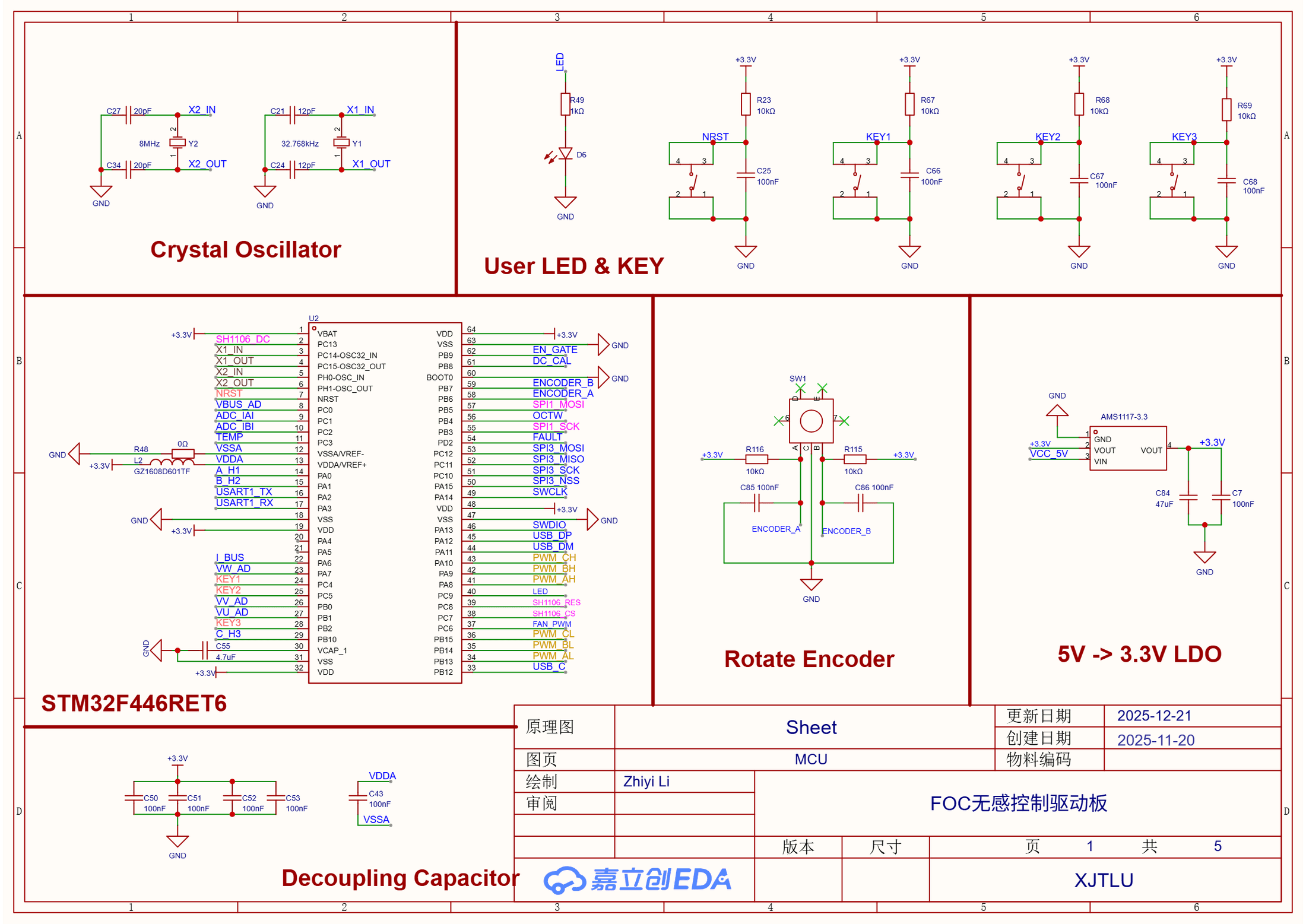 FOC MCU schematic sheet