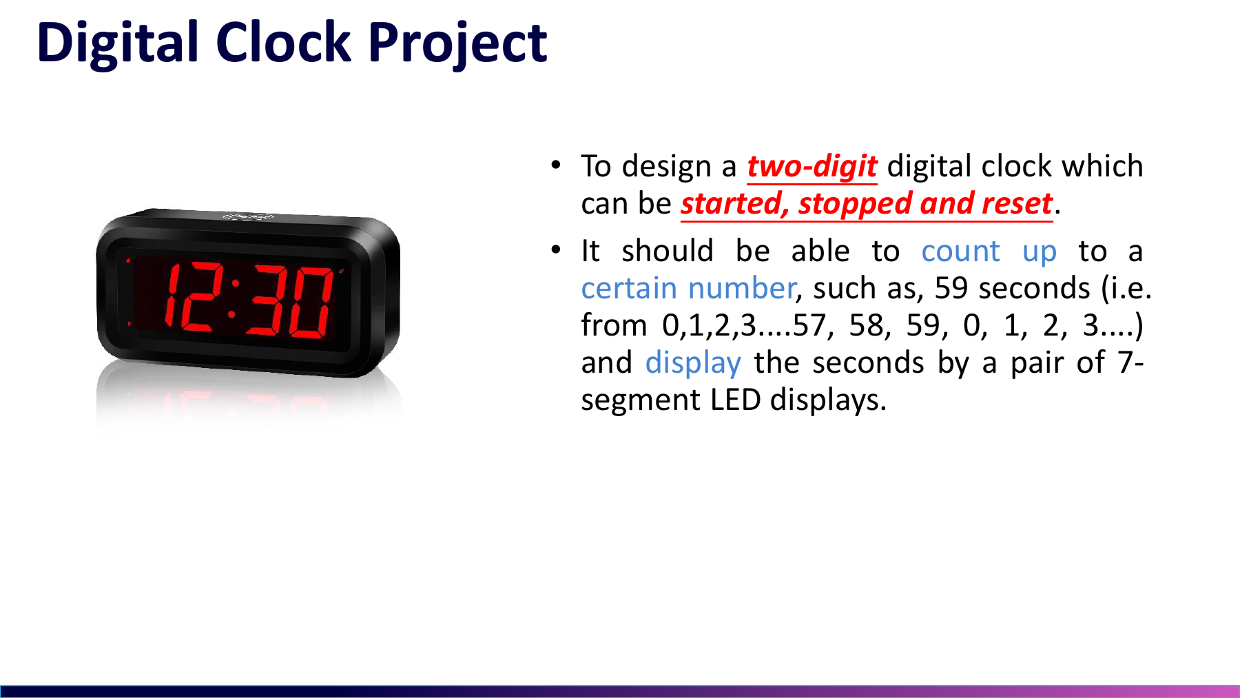 Course project requirement slide / 课程项目目标页